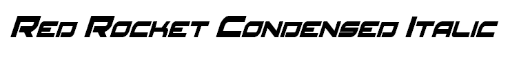 Red Rocket Condensed Italic
