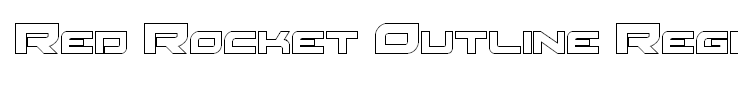 Red Rocket Outline Regular