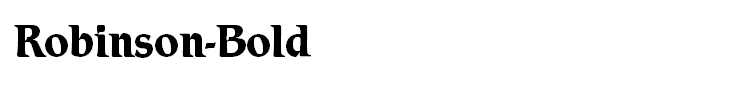 Robinson-Bold