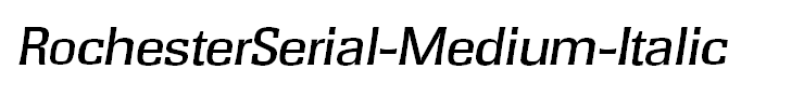 RochesterSerial-Medium-Italic
