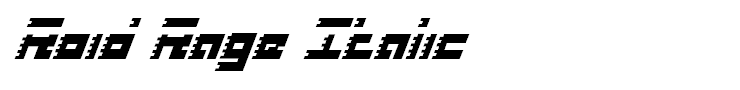 Roid Rage Italic