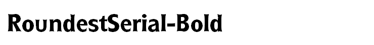 RoundestSerial-Bold