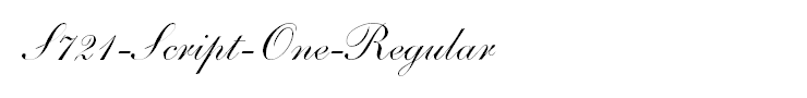 S721-Script-One-Regular
