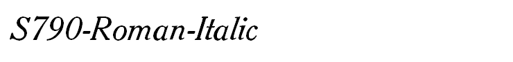 S790-Roman-Italic