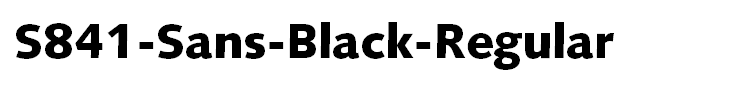 S841-Sans-Black-Regular