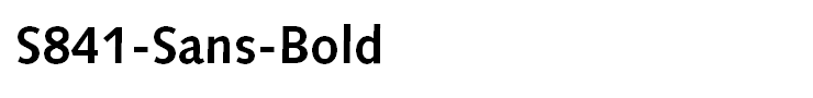S841-Sans-Bold