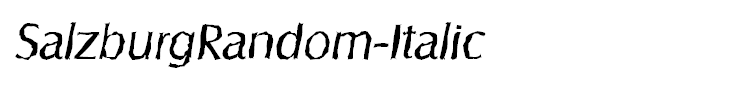 SalzburgRandom-Italic