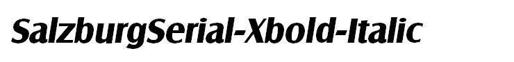 SalzburgSerial-Xbold-Italic