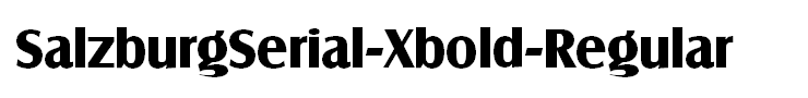 SalzburgSerial-Xbold-Regular