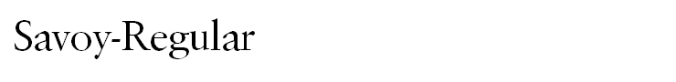 Savoy-Regular