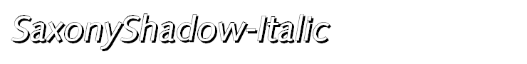 SaxonyShadow-Italic
