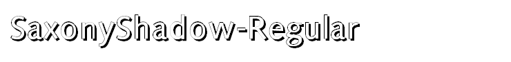SaxonyShadow-Regular