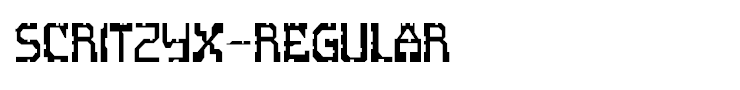 ScritzyX-Regular