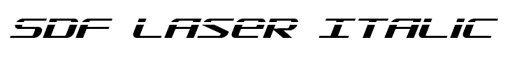 SDF Laser Italic