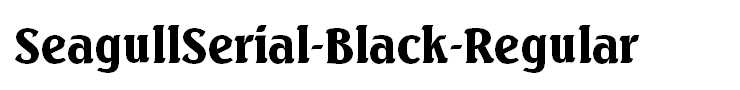 SeagullSerial-Black-Regular