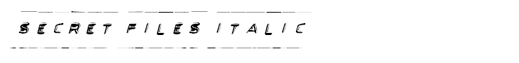 Secret Files Italic