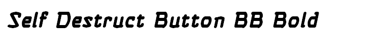 Self Destruct Button BB Bold