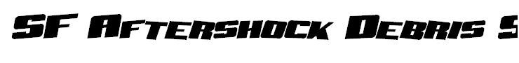 SF Aftershock Debris Solid Italic