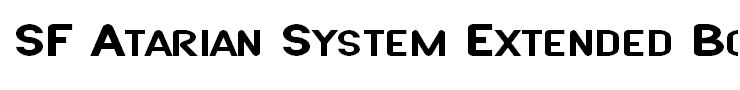 SF Atarian System Extended Bold