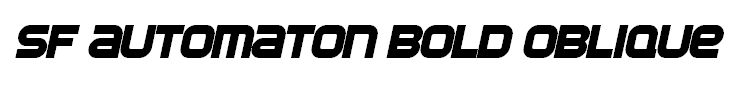 SF Automaton Bold Oblique