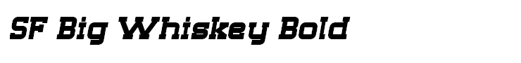 SF Big Whiskey Bold