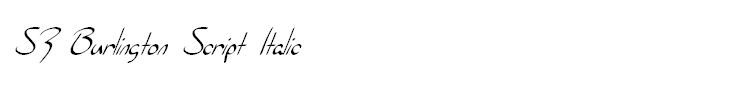 SF Burlington Script Italic
