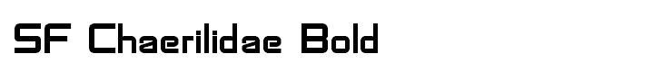 SF Chaerilidae Bold