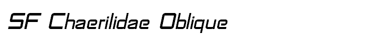 SF Chaerilidae Oblique