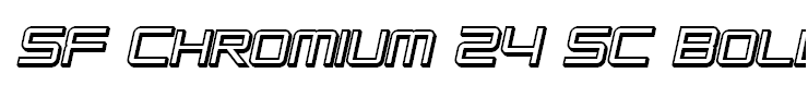 SF Chromium 24 SC Bold Oblique