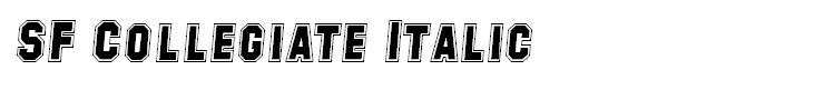 SF Collegiate Italic