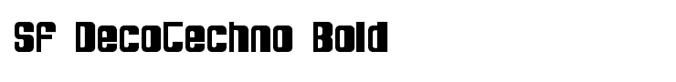 SF DecoTechno Bold