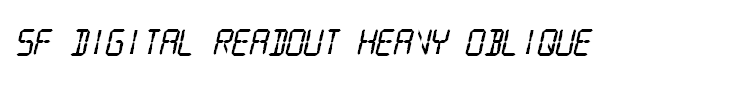 SF Digital Readout Heavy Oblique