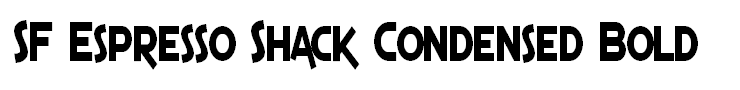 SF Espresso Shack Condensed Bold