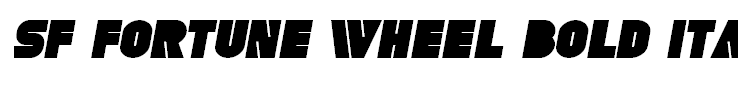 SF Fortune Wheel Bold Italic