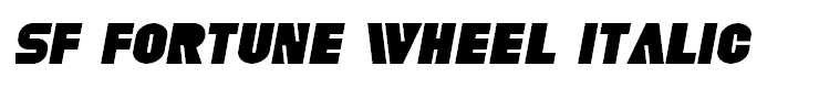 SF Fortune Wheel Italic