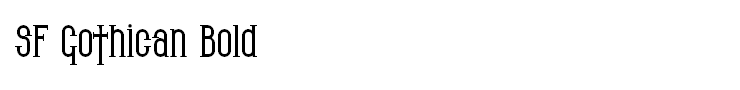 SF Gothican Bold