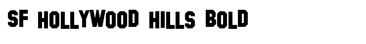 SF Hollywood Hills Bold