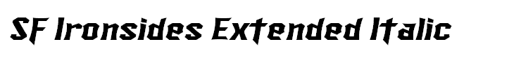 SF Ironsides Extended Italic
