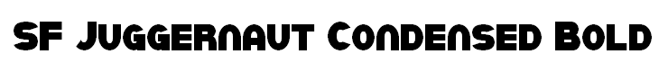 SF Juggernaut Condensed Bold