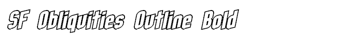 SF Obliquities Outline Bold