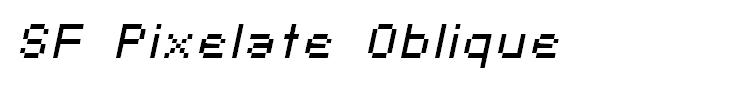 SF Pixelate Oblique