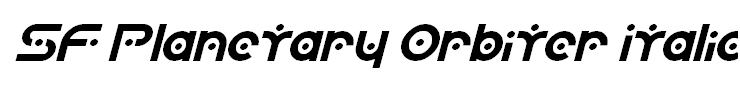 SF Planetary Orbiter Italic