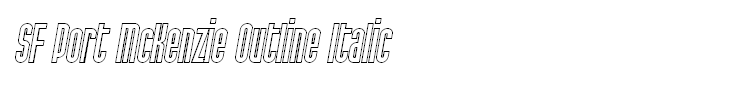 SF Port McKenzie Outline Italic