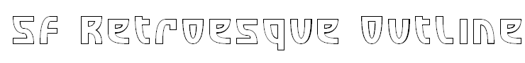 SF Retroesque Outline