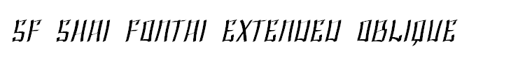 SF Shai Fontai Extended Oblique