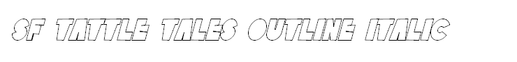 SF Tattle Tales Outline Italic
