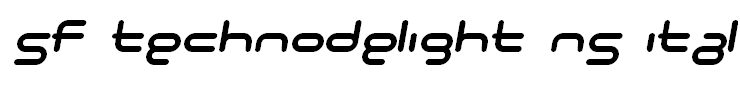 SF Technodelight NS Italic