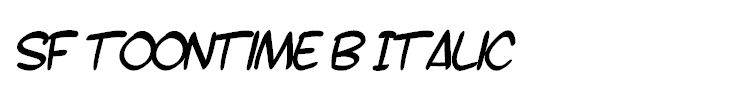 SF Toontime B Italic