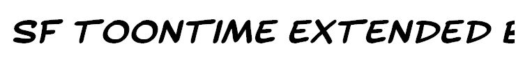 SF Toontime Extended Bold Italic