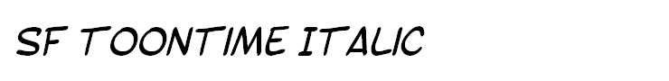 SF Toontime Italic